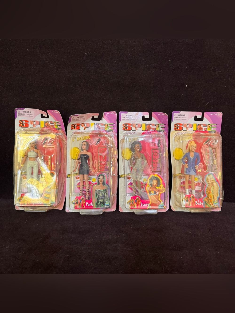 1998 ToyMax Spice Girls 6-inch fully posable action figures Sealed in Box